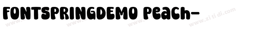 FONTSPRINGDEMO Peach字体转换